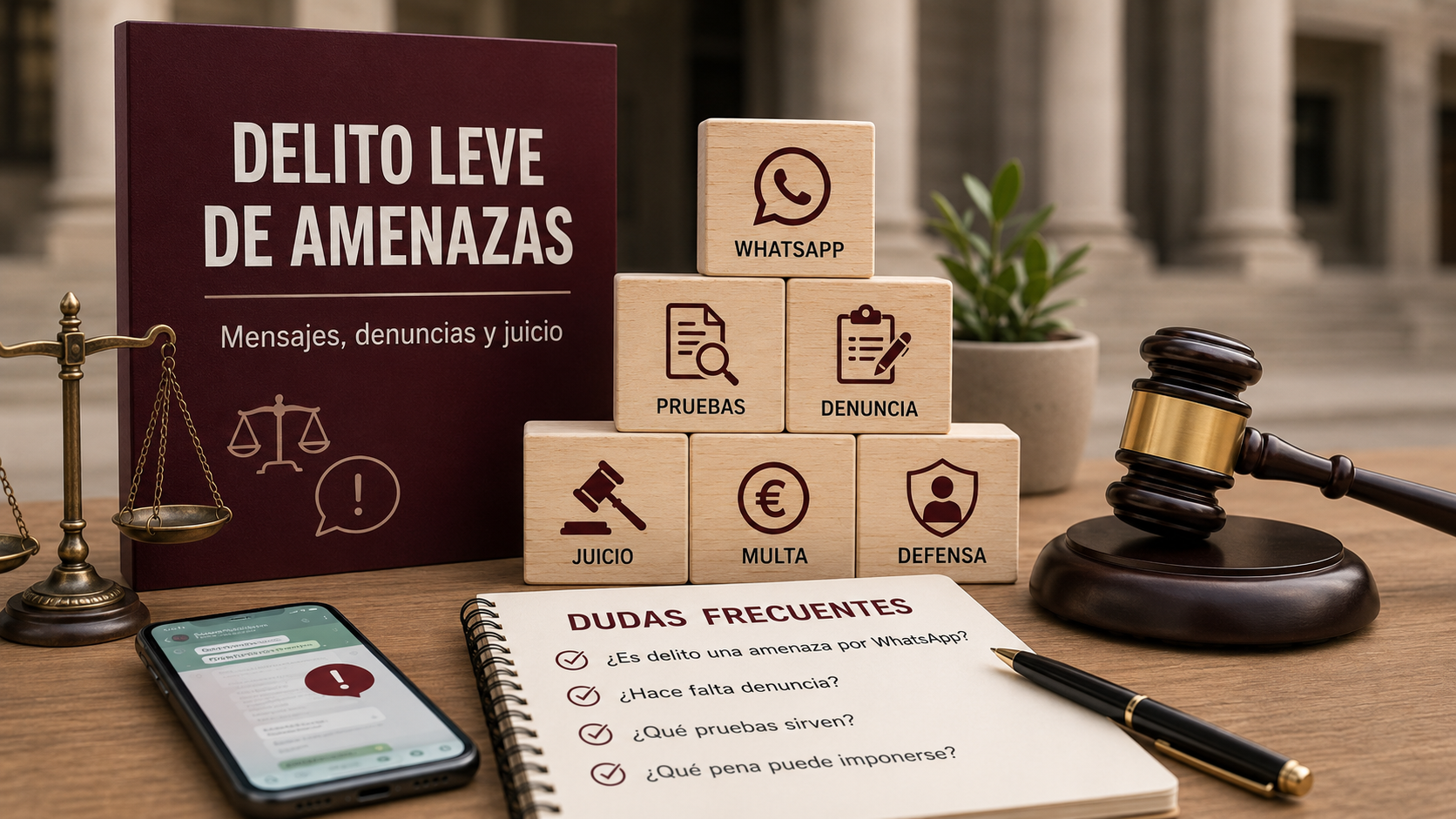 Delito leve de amenazas y juicio penal