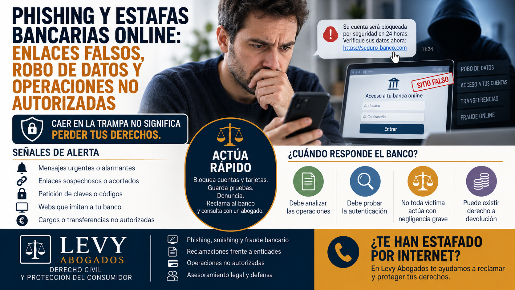 Banco condenado por phishing y devolución de más de 47.000 euros